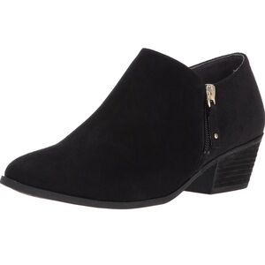 Dr. Scholl's Black Ankle Booties with Suede Finish